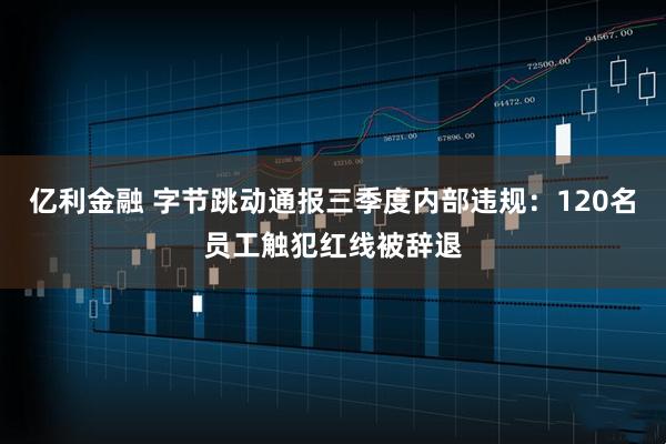 亿利金融 字节跳动通报三季度内部违规：120名员工触犯红线被辞退